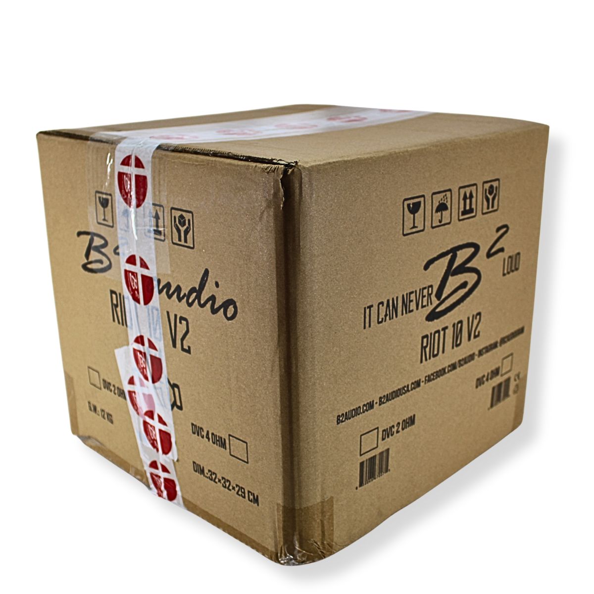 B2 Audio 10" 750W RMS Dual 2-Ohm 3" Voice Coil Riot Subwoofer