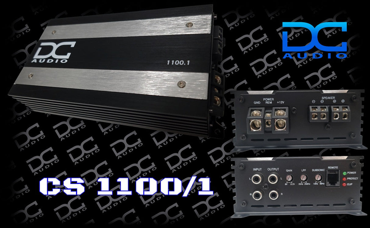 DC Audio CS 1100x1 1-Channel Amplifier
