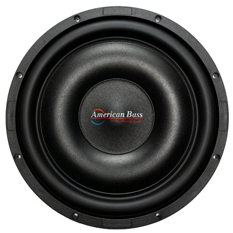 An American Bass Titanium 12 inch slim subwoofer, predominantly black in color, with a visible brand logo in the center.