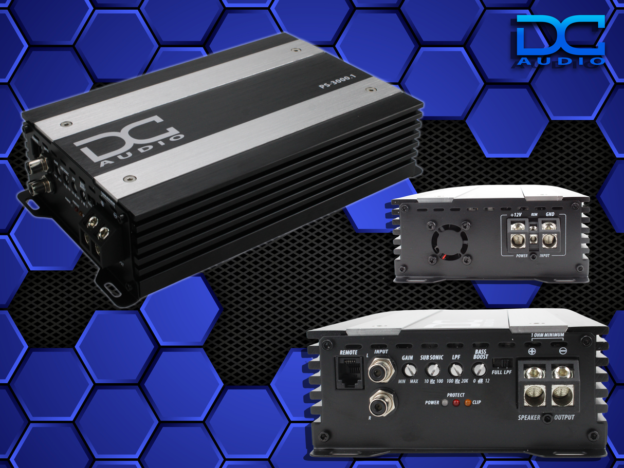 DC Audio PS3000x1 - Mini Full Range Mono Block Amplifier