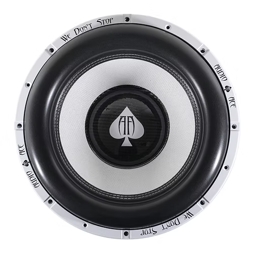 Audio Ace Jester subwoofer with visible brand logo on a white background