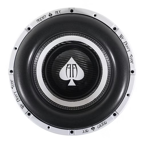 Audio Ace Jester subwoofer with a white background 