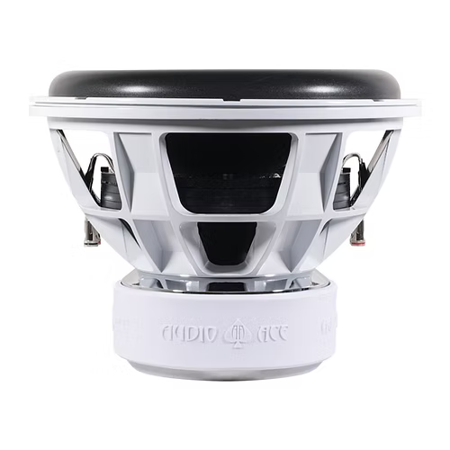 Audio Ace Jester subwoofer with 'Audio Ace' branding on a white background