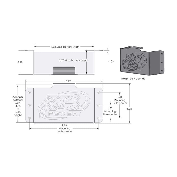 XS Power 
										510 - 375 Side Mount
									 Battery