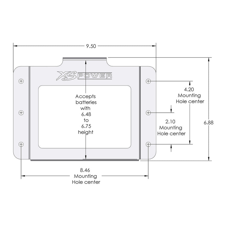 XS Power 
										511 - 680 Side Mount
									 Battery
