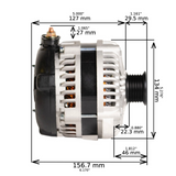 1994-1995 GMC C2500 Suburban 7.4L 250-320amp High Output Alternator
