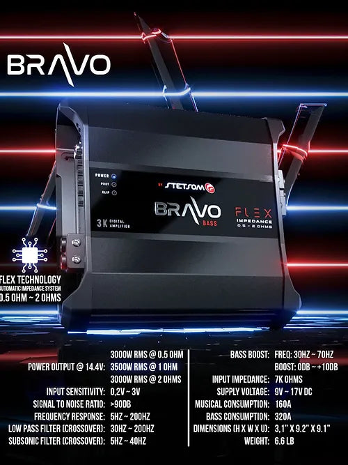 Stetsom Bravo Bass Flex 3k .5 Ohm Stable