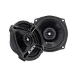 Orion CB52 5.25" coaxial speaker in a top-front angle, featuring a sleek black finish with the Orion logo across the bold three-spoke grille.