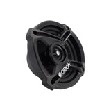 Orion CB52 speaker rear-angled view highlighting the robust steel frame and built-in tweeter for crisp highs and mids.