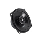 Angled side view of Orion CB52 5.25" speaker showing the clean finish of the cone, integrated tweeter, and magnet housing.