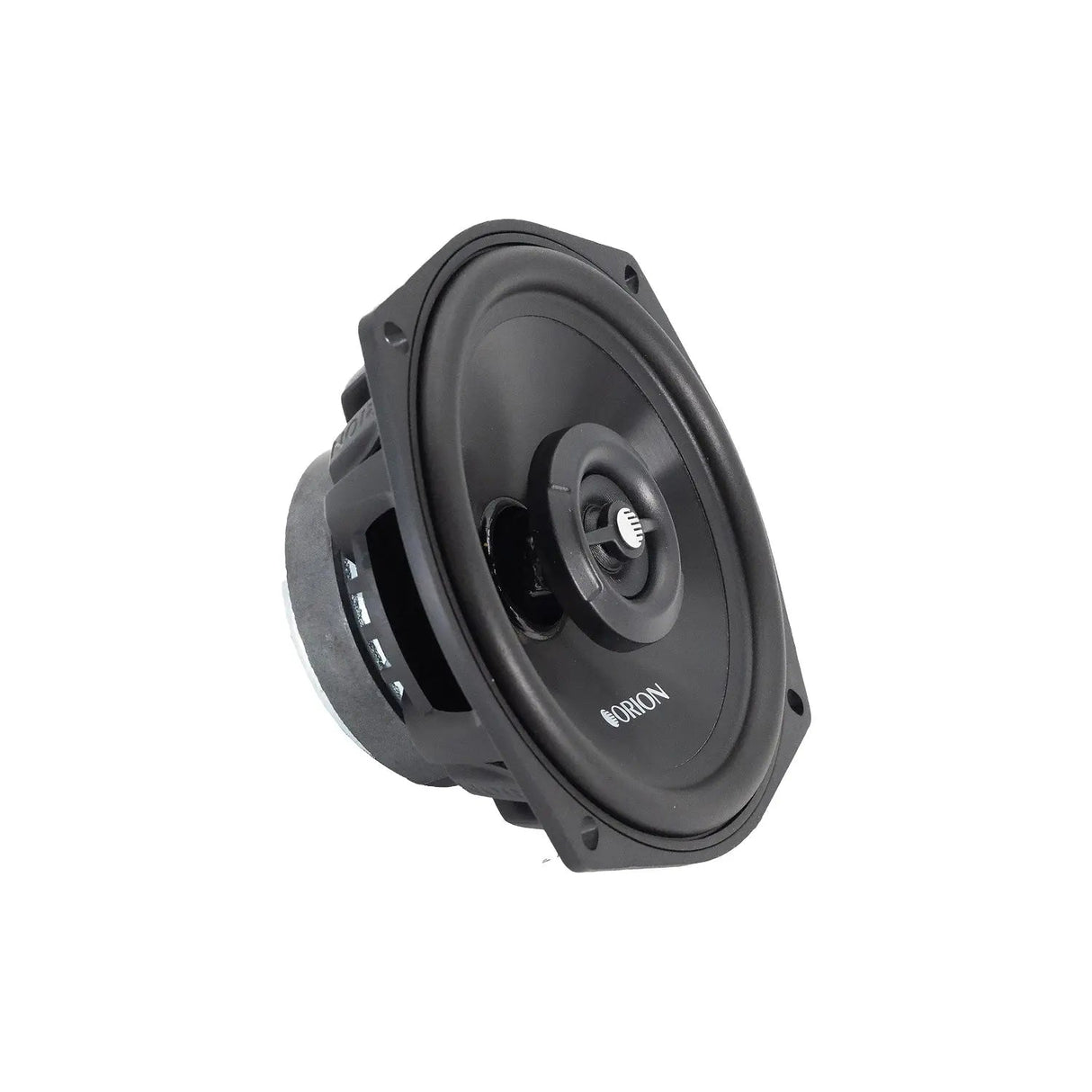  Close-up side angle of Orion CB52 showcasing magnet venting and frame contours designed for efficient airflow and heat dissipation.