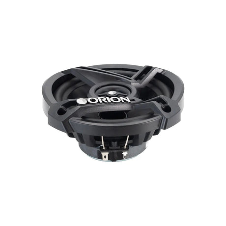 Flat top-down view of Orion CB52 speaker highlighting three-spoke grille layout and compact, low-profile frame design.