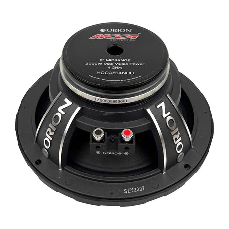 HCCA854NDC - 8 inch 4 Ohm Dust Cap Midrange Speaker 500 Watts RMS - Orion Car Audio