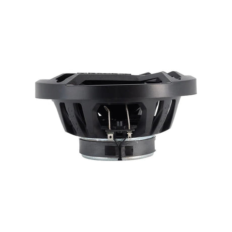 Straight-on side view of the Orion CB653 speaker’s mounting depth and magnet motor, showcasing clean terminal layout for secure wire connection.

