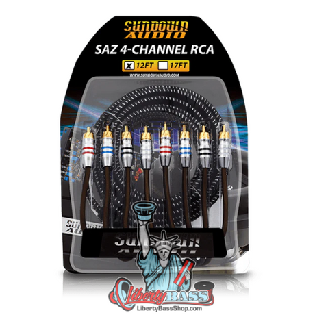 Sundown Audio SAZ4-20FT SAZ 4-Channel RCA Interconnects