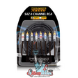 Sundown Audio SAZ4-25FT SAZ 4-Channel RCA Interconnects