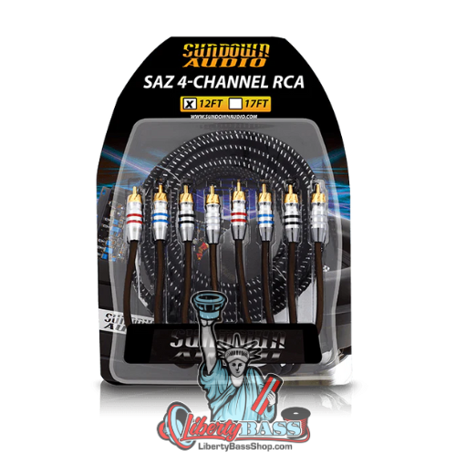 Sundown Audio SAZ4-25FT SAZ 4-Channel RCA Interconnects