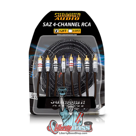 Sundown Audio SAZ4-25FT SAZ 4-Channel RCA Interconnects