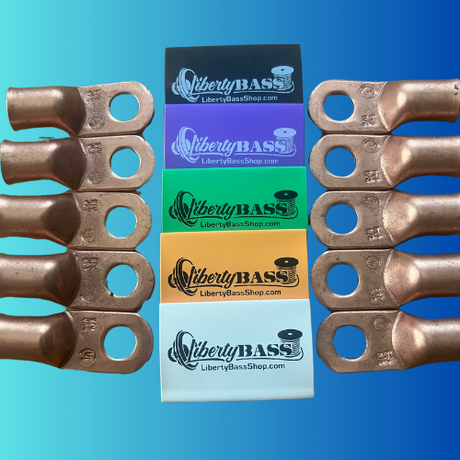 1/0 Copper lugs & Libertybass heat shrink