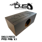 Down4sound PRO-FAB 8 | 8 Sub Box | Single 8-Inch Ported Subwoofer Enclosure Box