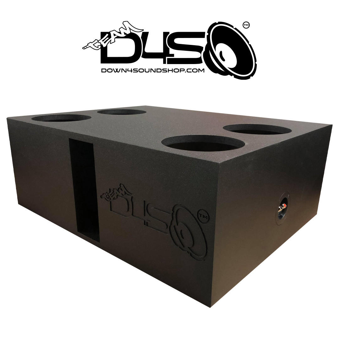 Down4sound PRO-FAB 4 8 | 4 8 Sub Box | Quad 8-Inch Ported Subwoofer Enclosure Box
