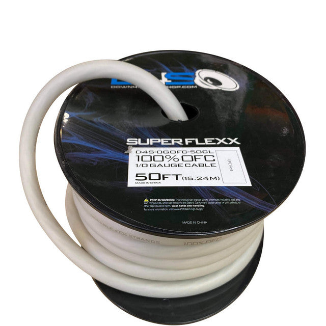 Down4Sound 1/0 OFC Tinned Wire  (By the Foot)