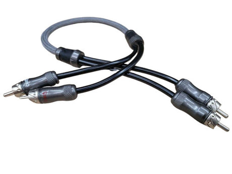 DOWN4SOUND 1.5 FT 2-CHANNEL TWISTED PAIR RCA INTERCONNECT CABLE