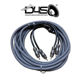 DOWN4SOUND 20FT 2-CHANNEL TWISTED PAIR RCA INTERCONNECT CABLE