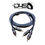 DOWN4SOUND 6FT 2-CHANNEL TWISTED PAIR RCA INTERCONNECT CABLE
