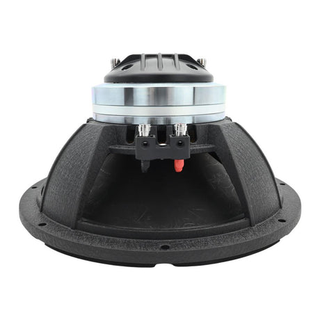 DOWN4SOUND CFX-PROx104H - 10" Carbon Fiber NEO 2-Way Full Range Pro Audio Water Resistant Coaxial Speaker - 250W RMS, 4 Ohm