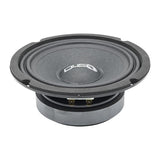 DOWN4SOUND D4S-SF654 - 6.5" Shallow Mount Midrange Speaker - 100W RMS, 4 Ohm High-Performance Audio Driver