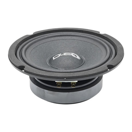 DOWN4SOUND D4S-SF654 - 6.5" Shallow Mount Midrange Speaker - 100W RMS, 4 Ohm High-Performance Audio Driver