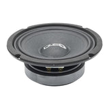DOWN4SOUND D4S-SF654 - 6.5" Shallow Mount Midrange Speaker - 100W RMS, 4 Ohm High-Performance Audio Driver