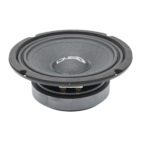 DOWN4SOUND D4S-SF654 - 6.5" Shallow Mount Midrange Speaker - 100W RMS, 4 Ohm High-Performance Audio Driver