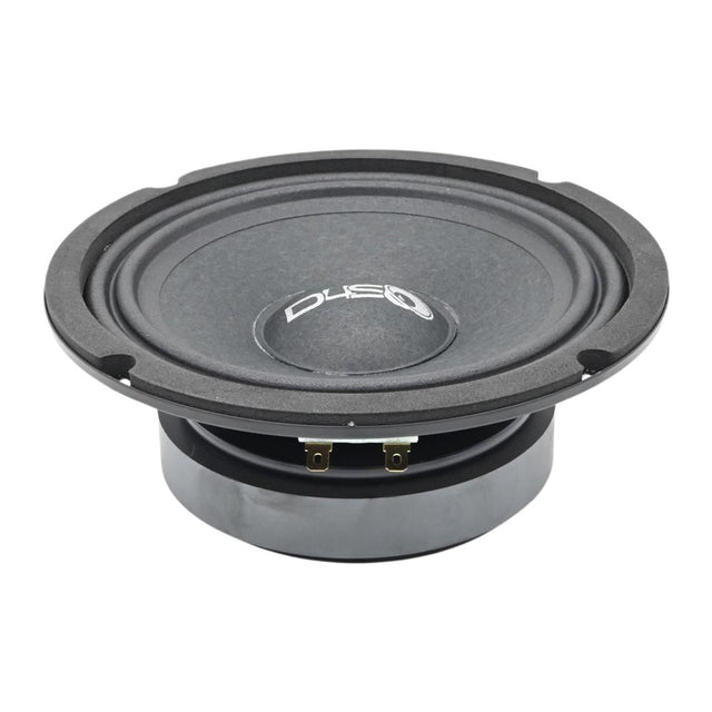 DOWN4SOUND D4S-SF654 - 6.5" Shallow Mount Midrange Speaker - 100W RMS, 4 Ohm High-Performance Audio Driver