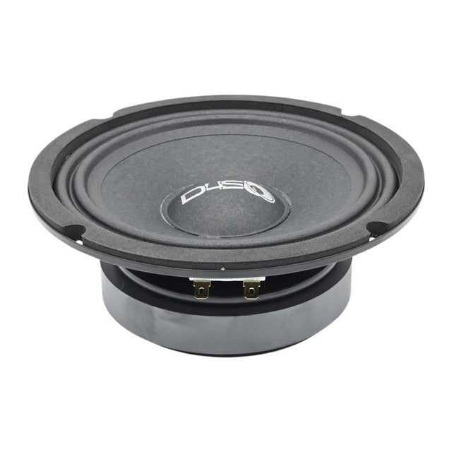 DOWN4SOUND D4S-SF658 - 6.5" Shallow Mount Midrange Speaker - 100W RMS, 8 Ohm High-Performance Audio Driver