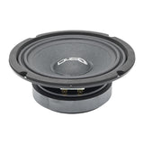 DOWN4SOUND D4S-SF658 - 6.5" Shallow Mount Midrange Speaker - 100W RMS, 8 Ohm High-Performance Audio Driver