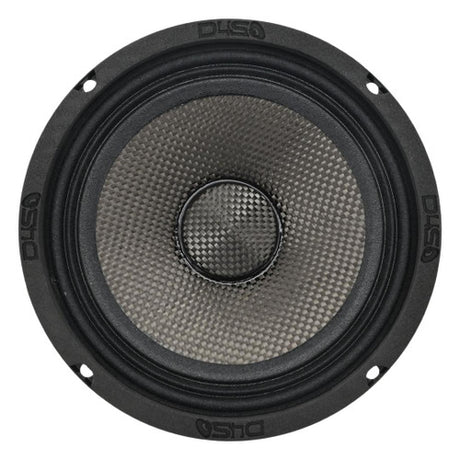 DOWN4SOUND D4S-SF804CF Carbon Fiber Water Resistant Shallow Midrange Speaker - 8 Inch, 180W RMS, 4 Ohm
