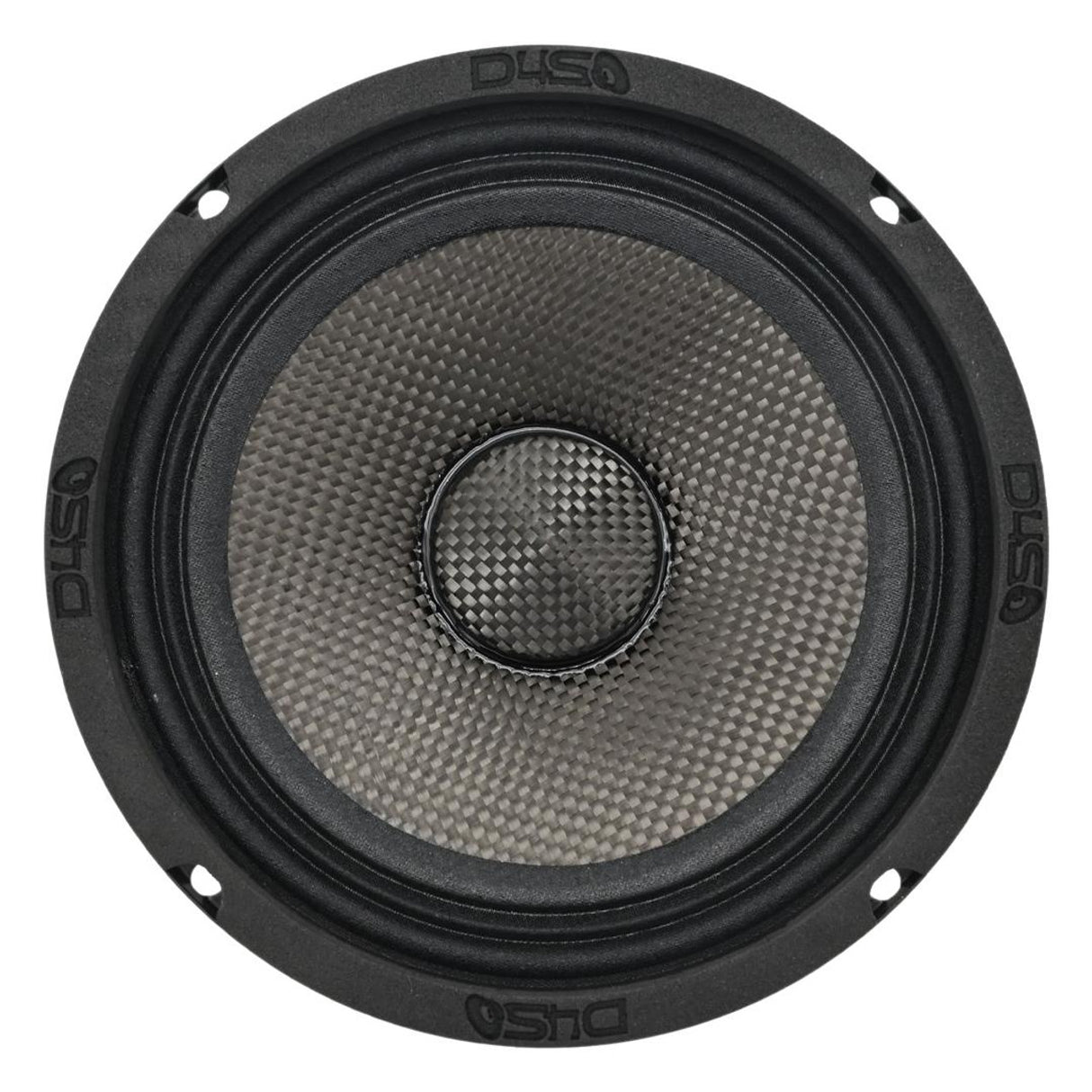 DOWN4SOUND D4S-SF804CF Carbon Fiber Water Resistant Shallow Midrange Speaker - 8 Inch, 180W RMS, 4 Ohm