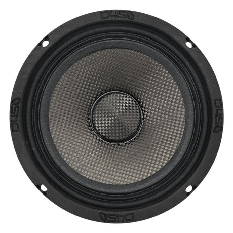 DOWN4SOUND D4S-SF804CF Carbon Fiber Water Resistant Shallow Midrange Speaker - 8 Inch, 180W RMS, 4 Ohm