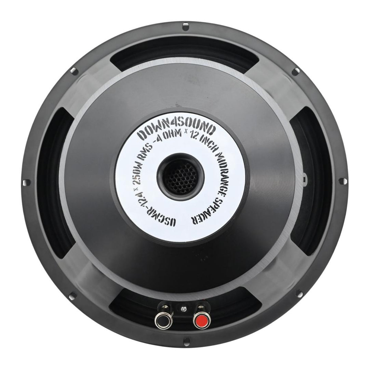 DOWN4SOUND USCMR-124 - 12" Paper Cone Pro Audio Midrange Speaker - 250W RMS, 4 Ohm