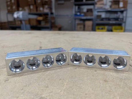 JP40 Buss Bars - 4 Spot - Set Screw Style