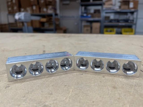 JP40 Buss Bars - 4 Spot - Set Screw Style