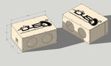 Down4Sound PRO-FAB Birch DIY Flat Pack - Dual 8 -Inch Ported Subwoofer Enclosure Kit