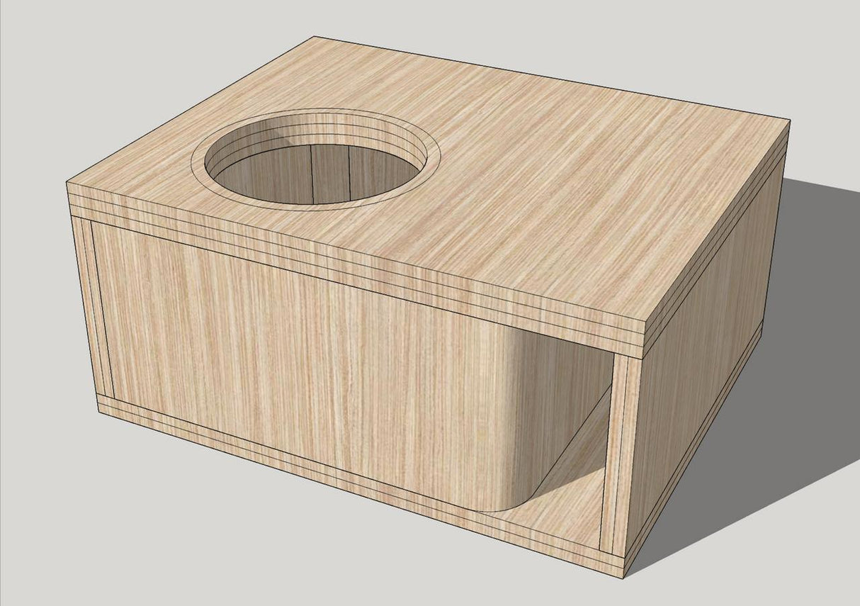 Down4sound PRO-FAB HD3 15 | 1 15 Sub Box | Single 15-Inch HD Ported Subwoofer Enclosure Box