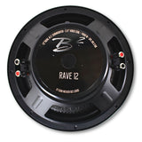 B2 Audio RAVE 12" DVC 4 Ohm 2.5" VC 500W RMS Shallow Mount Subwoofer