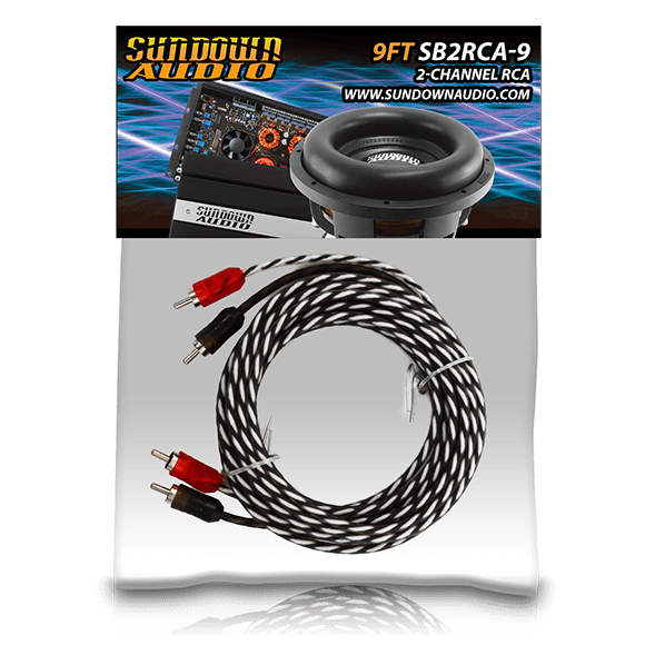 SB2-9FT 2-Channel RCA Interconnect Cables
