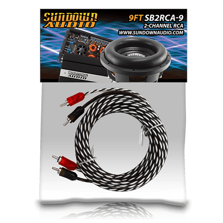 SB2-9FT 2-Channel RCA Interconnect Cables