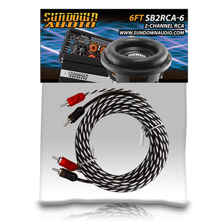 SB2-9FT 2-Channel RCA Interconnect Cables