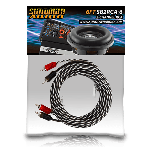 SB2-9FT 2-Channel RCA Interconnect Cables